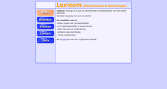 Desktop Screenshot of lexicom-administratie.nl