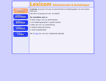 Tablet Screenshot of lexicom-administratie.nl